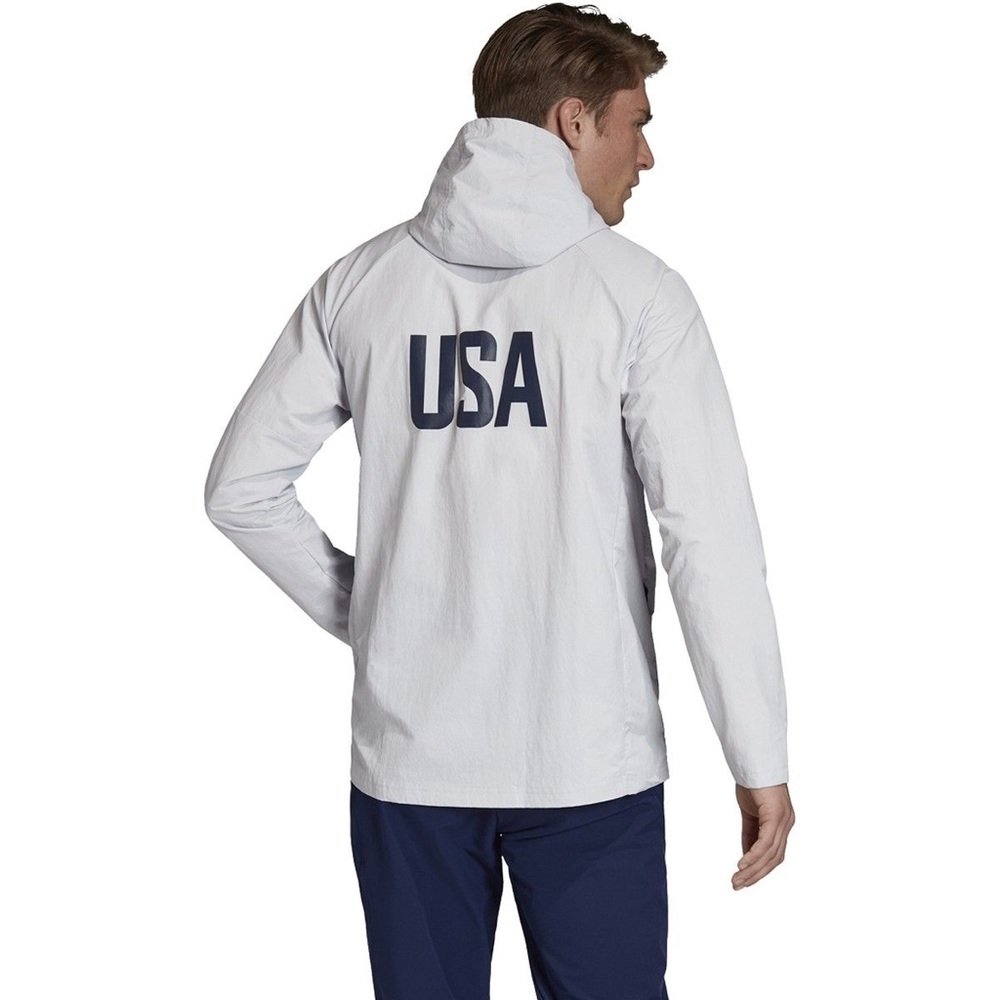 NWT Adidas USA Olympic Anorak Jacket Small (S) USAV FK1043 - Picture 3 of 11